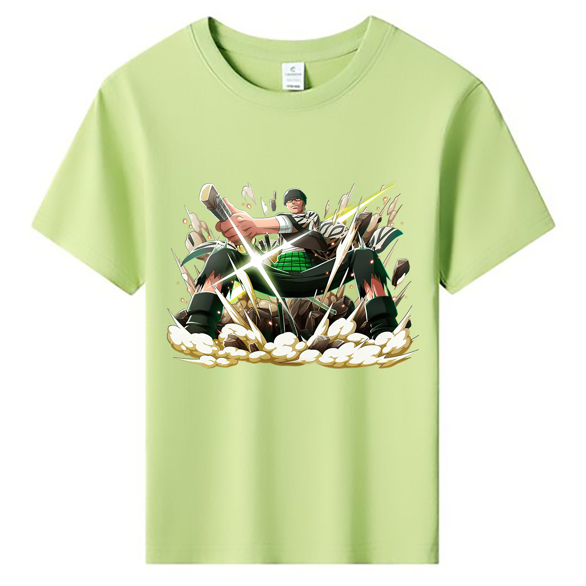ワンピース ロロノア・ゾロ ONE PIECE Roronoa Zoro 綿100％キッズTシャツ（フロントプリント）